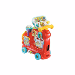 VTech 4-in-1 Alphabet Train, Baby Walker with Lights, Sounds and Songs &3-in-1 Sports Centre,Baby Interactive Toy with Colours and Sounds(Yellow/Blue)
