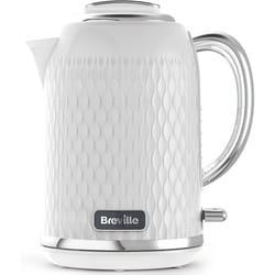 Breville Curve White Electric Kettle | 1.7L | 3KW Fast Boil | White & Chrome [VKT117]