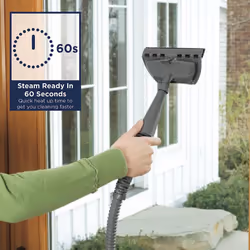 BISSELL SteamShot | Multi-Purpose Handheld Steam Cleaner | Natural Chemical-Free Cleaning | 2635E, Titanium/Bossanova Blue