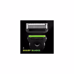 Gillette Labs Razor Blades Men, Pack of 9 Razor Blade Refills, Compatible with GilletteLabs with Exfoliating Bar and Heated Razor