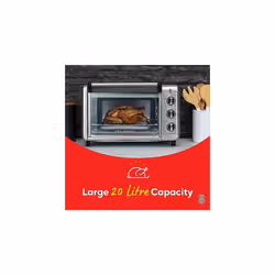 26680 20L Air Fryer Mini Oven - Family Countertop Electric Convection, Airfryer, Grill and Toaster Oven, Stainless Steel, 1500 Watts
