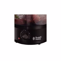 Russell Hobbs 26530 Matt Black Electric Food Steamer - 3-Tier, 7 Litre Capacity with BPA Free Baskets and Rice Bowl (Included) for Vegetables