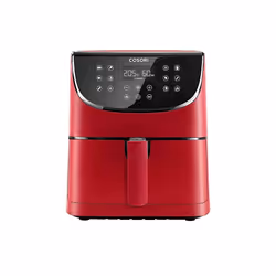 1700-Watt Max XXL 5.5 L Digital Touchscreen Air Fryers Oven with 11 Presets, Oil Free Hot Cooker, Nonstick Basket Red, CP158- ...
