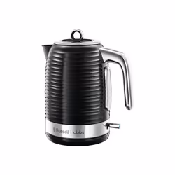 Russell Hobbs 24361 Inspire Electric Fast Boil Kettle, 3000 W, 1.7 Litre, Black with Chrome Accents
