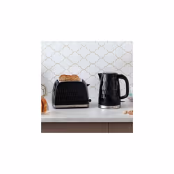 Russell Hobbs 26051 Cordless Electric Kettle - Contemporary Honeycomb Design with Fast Boil and Boil Dry Protection, 1.7 Litre, 3000 W, Black