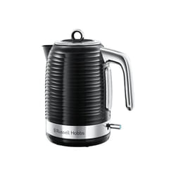 Russell Hobbs 24361 Inspire Electric Fast Boil Kettle, 3000 W, 1.7 Litre, Black with Chrome Accents