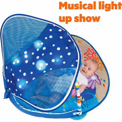 Bright Starts, Disney Baby, Finding Nemo Ocean Lights Baby Activity Gym and Play Mat with
