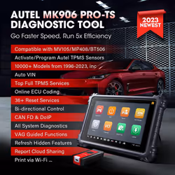 Autel MaxiCOM MK906S Pro-TS All System Auto Diagnostic Tool TPMS Programming ECU Coding Bi-directional Control Scanner