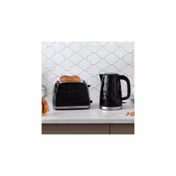 Russell Hobbs 26051 Cordless Electric Kettle - Contemporary Honeycomb Design with Fast Boil and Boil Dry Protection, 1.7 Litre, 3000 W, Black