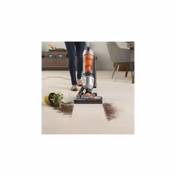 Vax Air Stretch Upright Vacuum Cleaner | Over 17m Reach | Powerful, Multi-cyclonic, with No Loss of Suction | Lightweight-U85-AS-Be, Silver and Orange