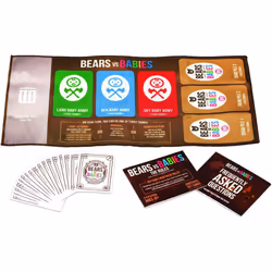 Exploding Kittens Bears vs Babies Card Games for Adults Teens & Kids - Fun Family Games and Imploding Kittens Expansion Pack by