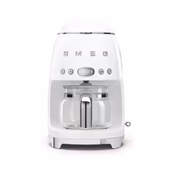 Smeg DCF02WHUK Drip Coffee Machine, Auto-Start Mode, Reuseable Filter, Digital Display, Anti-Drip System, Aroma Intensity Opt ...