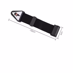 Car Child Seat Belt Adjustment and Fixation Anti-stroke Belt Simple and - black 1pc