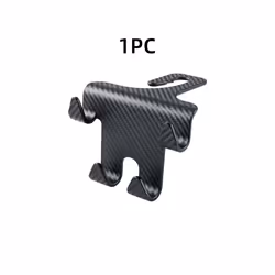 Car Seat Headrest Hook Carbon Fiber Mobile Phone Holder Car Vehicle Universal - 1Pc B