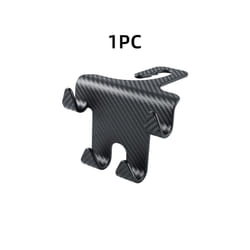 Car Seat Headrest Hook Carbon Fiber Mobile Phone Holder Car Vehicle Universal - 1Pc B