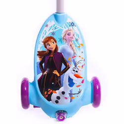 Huffy Disney Frozen Bubble Electric Scooter For Kids 3-5 Years 6v Battery Toy Ride On Scooter With Bubble Machine ft Anna, Elsa & Olaf, Blue