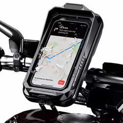 Waterproof Bicycle Phone Holder Motorcycle Bike Handlebar Phone Case Bag - Black