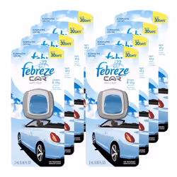 Febreze Car Vent Clips Air Freshener and Odor Eliminator Linen and Sky Scent - 8 Pieces