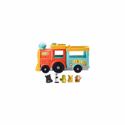 Fisher-Price Little People Big ABC Animal Train, push-along toy vehicle with lights, music and Smart Stages learning content ...