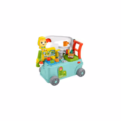 Fisher-Price HCK56?? Laugh &Learn 3-In-1 On-The-Go Camper - UK English Edition, Musical Push-Along Walker and Activity Center ...