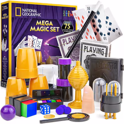 NATIONAL GEOGRAPHIC Mega Magic Set - More Than 75 Magic Tricks for Kids to Perform with Step-by-Step Video Instructions