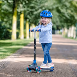 Light Up Wheels For Kids  Foldable Kids Scooter With Adjustable Height Handles  Balance Childrens 3 Wheel Scooter Scooters For Kids Aged 5+