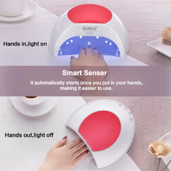 SUNUV UV Nail Lamp, 48W Professional UV Light for Gel Nails with Timer and Sensor