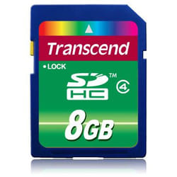 Transcend TS8GSDHC4 memory card 8 GB SDHC