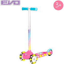 Light-Up Move 'N' Groove Childrens Scooter | 3 Wheeled Tri Scooter | Tilt To Turn Toddler Scooter With Light Up Wheels | Kids Push Scooter | Aged 2+