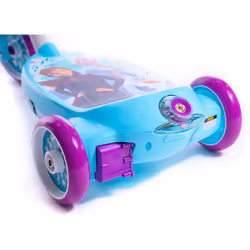 Huffy Disney Frozen Bubble Electric Scooter For Kids 3-5 Years 6v Battery Toy Ride On Scooter With Bubble Machine ft Anna, Elsa & Olaf, Blue