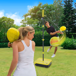 Pro All Surface Swingball | Swingball's Ultimate Game for 6+ to Adults | Real Tennis Ball and 2 Power Bats | Superior All Surface Base