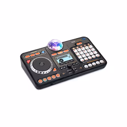 VTech Kidi DJ Mix (Black), Toy DJ Mixer for Kids with 15 Tracks and 4 Music Styles, Kids Music Toy Lights and Effects, Toy for Girls and Boys