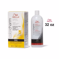 32oz) Wella Color Charm Haircolor 9NG Sand Blonde - 9NG + Developer (Vol. 20