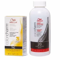 3.6oz) Wella Color Charm Haircolor 7NG Medium Beige Blonde - 7NG + Developer (Vol. 20