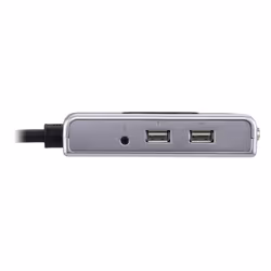 ATEN 2-Port USB DVI/Audio Cable KVM Switch with Remote Port Selector