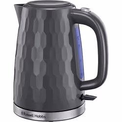 Russell Hobbs Honeycomb Kettle and 4 Slice Toaster, Grey