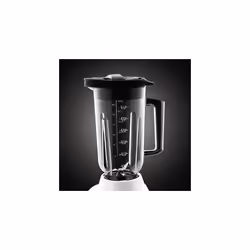 Russell Hobbs Food Collection 1.5L Plastic Jug Blender, 2 speeds & pulse setting, Removable Stainless Steel blades