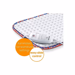 Beurer HK-UK Heat Pad | Electric heat pad for relaxation | 3 electronically regulated temperature settings | Machine-washable | Automatic switch-off |