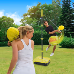 Pro All Surface Swingball | Swingball's Ultimate Game for 6+ to Adults | Real Tennis Ball and 2 Power Bats | Superior All Surface Base
