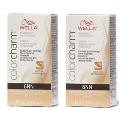 Wella Color Charm Permanent Liquid Haircolor - 6NN â pack of 2