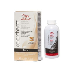 3.6oz ) Wella Color Charm Permanent Liquid Haircolor - 6NN + Developer (Vol. 20