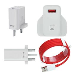 OnePlus Warp Charge 30W UK Power Adapter with Red Dash Data Cable-Original