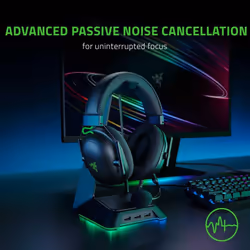 Razer BlackShark V2 - Premium Esports Gaming Headset (TriForce 50mm Drivers, HyperClear Cardiod Mic,Noise Cancelation, THX Spatial Audio) Black
