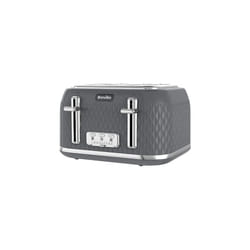 Breville Curve 4-Slice Toaster with High Lift and Wide Slots | Grey & Chrome [VTR013]
