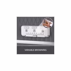 Breville Curve 4-Slice Toaster with High Lift and Wide Slots | Grey & Chrome [VTR013]