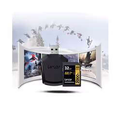 Lexar 32GB Professional 2000x UHS II SDHC Class 10 High Speed SD Memory Card with SD Card Reader