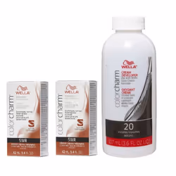 3.6oz) 5WR Allspice Wella Color Charm Permanent Haircolor - 5WR+ 5WR+Developer (Vol. 20