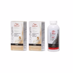 3.6oz) Wella Color Charm Permanent Liquid Haircolor - 5NN+5NN+Developer (Vol. 20