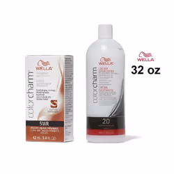 32oz) 5WR Allspice Wella Color Charm Permanent Haircolor - 5WR + Developer (Vol. 20