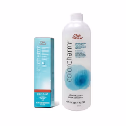 ) Wella Color Charm 6RV Fiery Red Demi â Permanent Haircolor - 6RV + Activating Lotion (15.4oz